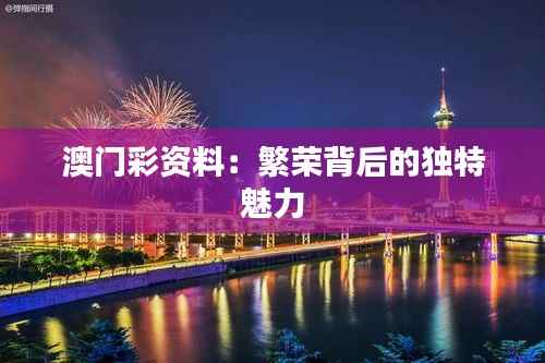 澳门彩资料:繁荣背后的独特魅力