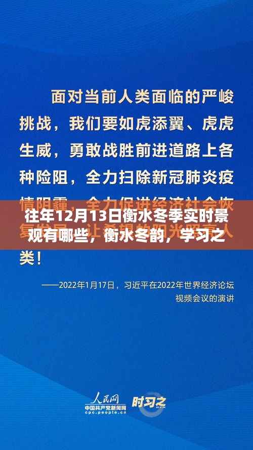 衡水冬韵,学习之光照亮景观,自信与成就的种子在寒冷中绽放的冬日画卷