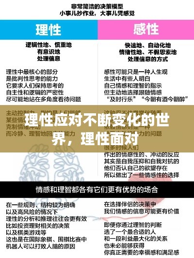 理性应对不断变化的世界,理性面对