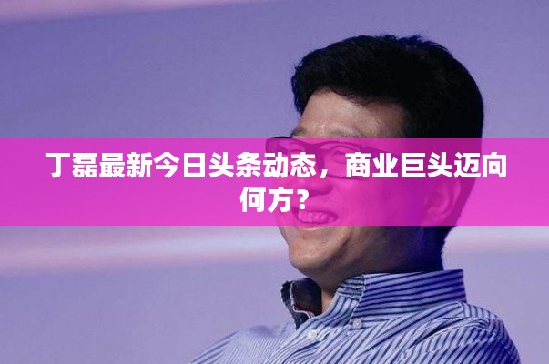 丁磊最新今日头条动态,商业巨头迈向何方?