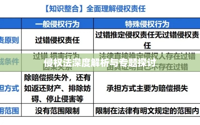 侵权法深度解析与专题探讨