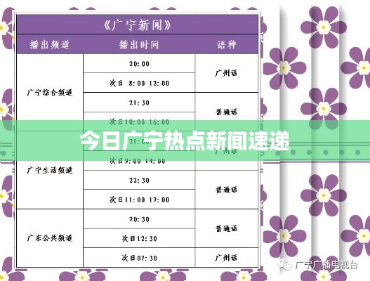 今日广宁热点新闻速递