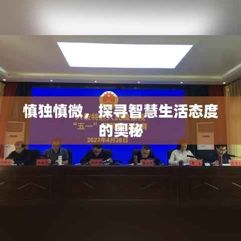 慎独慎微,探寻智慧生活态度的奥秘