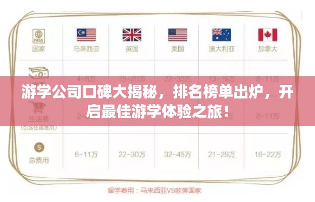游学公司口碑大揭秘,排名榜单出炉,开启最佳游学体验之旅!